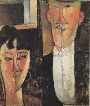 Amedeo Modigliani Bride and Groom  (mk09) Sweden oil painting art
